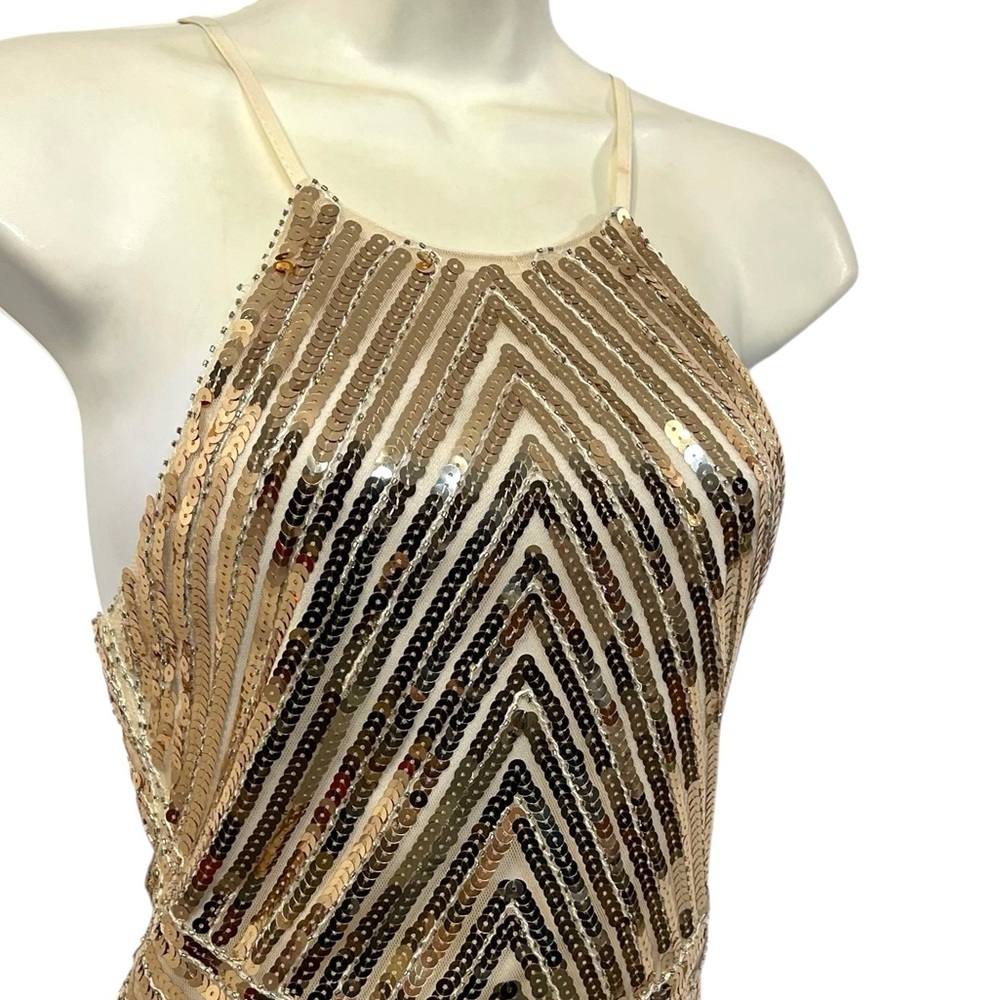 Lulus Gold Sequin Party Dress - Stunning! 🤩 - Picture 2 of 9